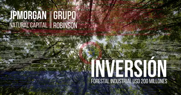 Histórica inversión de US$ 200 millones de JPMorgan en Paraguay para un polo forestal industrial